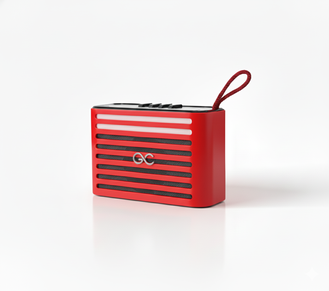 GeneCore ClipSound Mini | Ultra-Portable Bluetooth Speaker with Sleek Design and Micro SD/AUX Playback