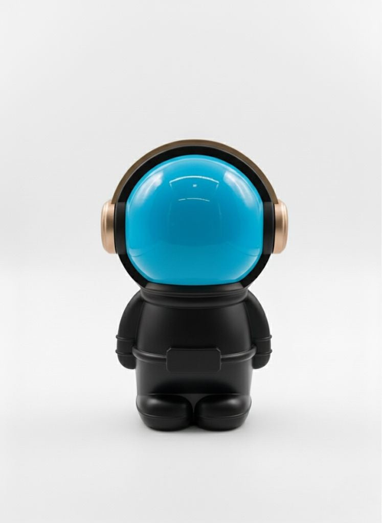 GeneCore AstroMuse | Bluetooth Astronaut Speaker with Ambient Halo Light, USB & MicroSD Playback