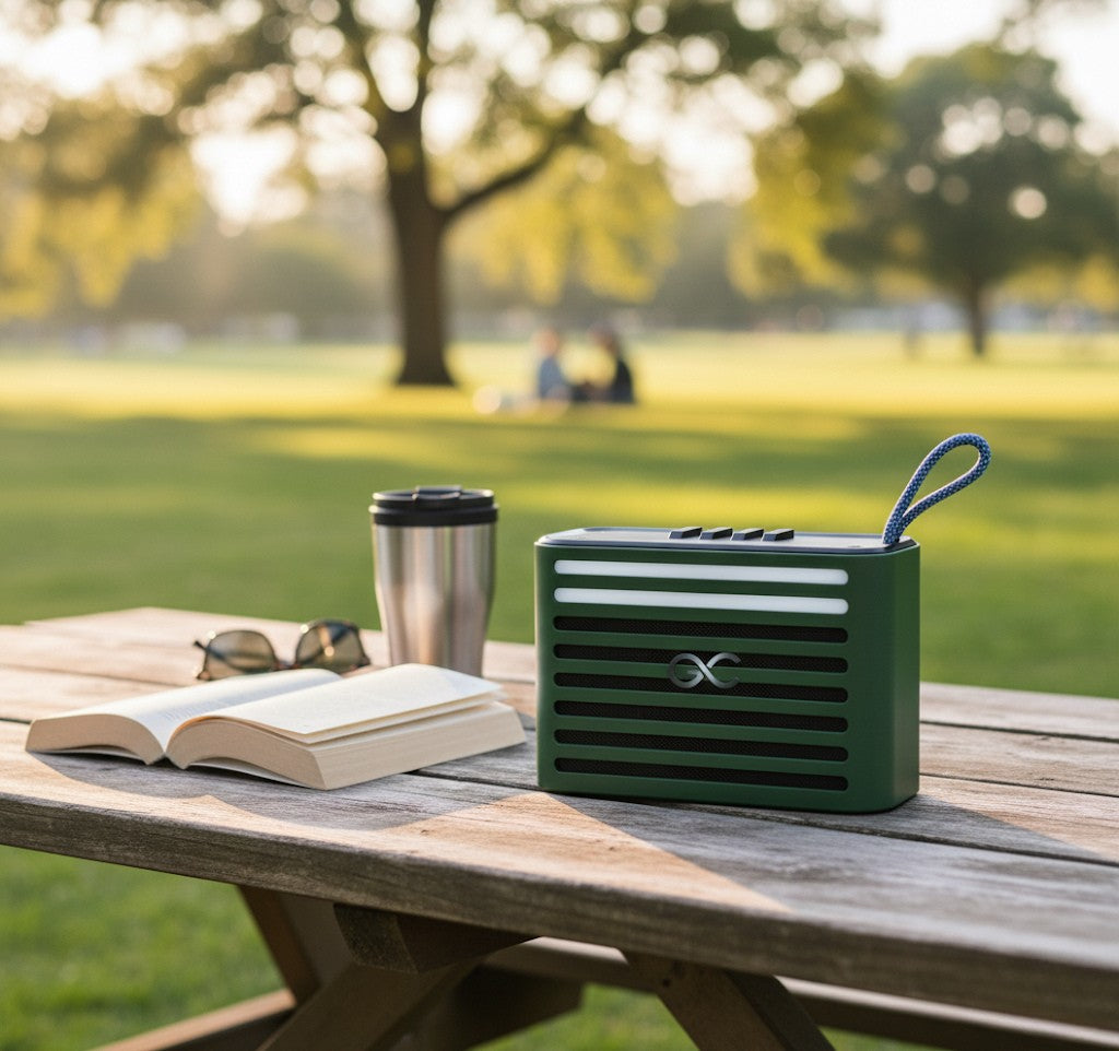 GeneCore ClipSound Mini | Ultra-Portable Bluetooth Speaker with Sleek Design and Micro SD/AUX Playback