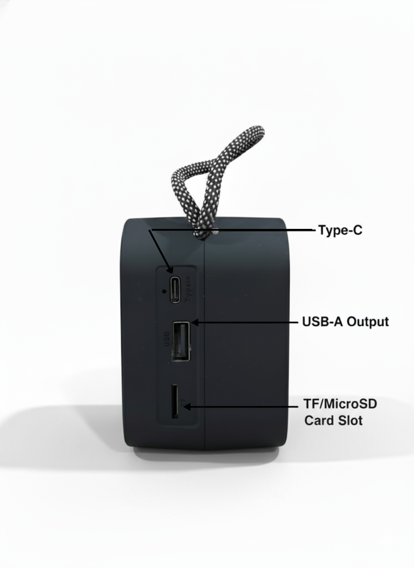 GeneCore RetroPulse | 5.1 Bluetooth Portable Speaker with Power Bank & TF Card Slot