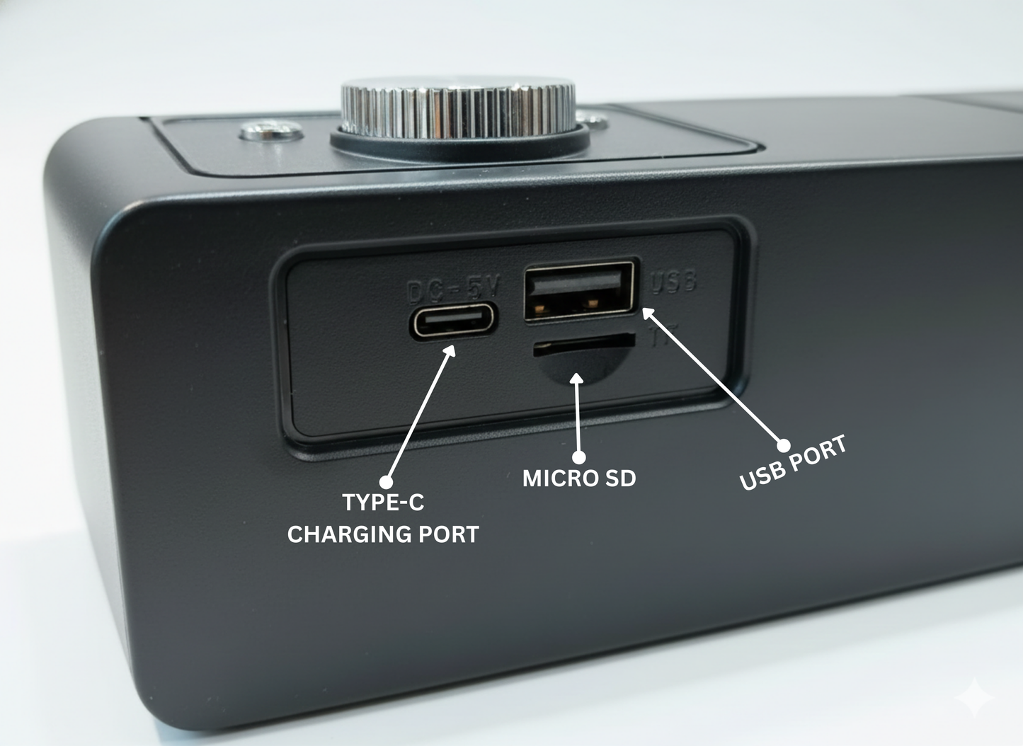 GeneCore StickTune Flex | Ultra-Portable Suction Cup Bluetooth Speaker with Type-C and Micro SD Playback