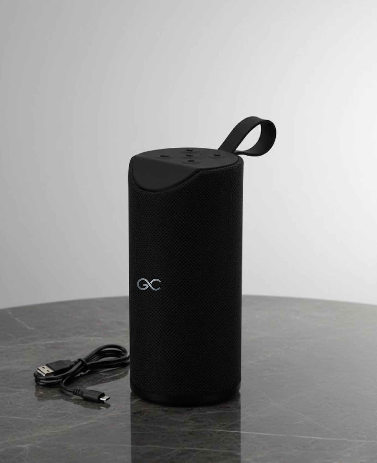 GeneCore Cylindro | 360° Portable Bluetooth Speaker with Power Bank & Multi-Input (USB/MicroSD/AUX)