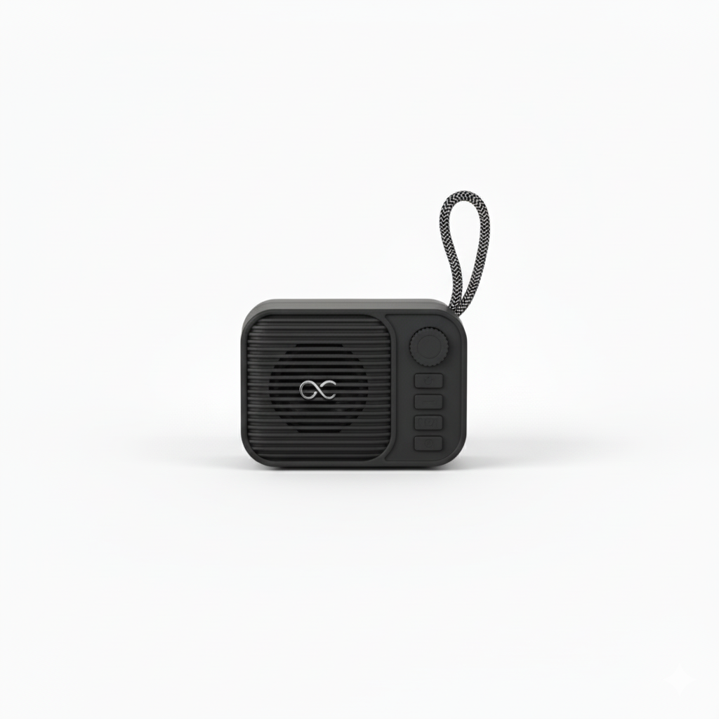 GeneCore RetroPulse | 5.1 Bluetooth Portable Speaker with Power Bank & TF Card Slot