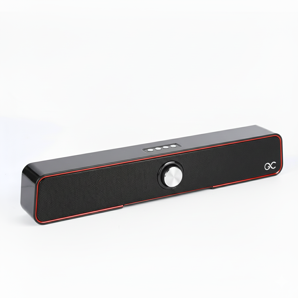 GeneCore WeaveSound Duo | Compact Fabric-Wrapped Bluetooth Speaker with Micro SD/USB and Aesthetic Design