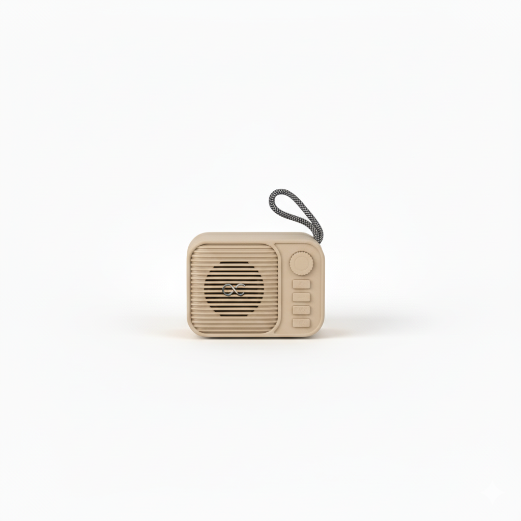 GeneCore RetroPulse | 5.1 Bluetooth Portable Speaker with Power Bank & TF Card Slot