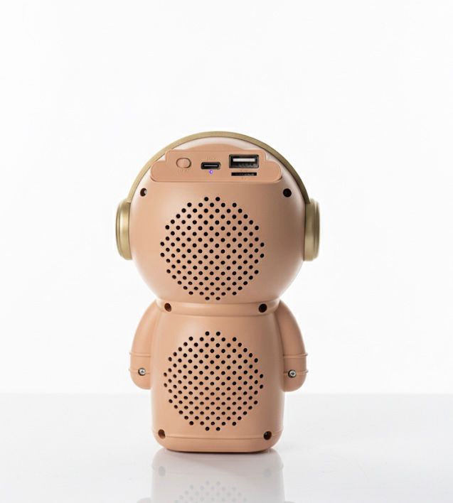 GeneCore AstroMuse | Bluetooth Astronaut Speaker with Ambient Halo Light, USB & MicroSD Playback