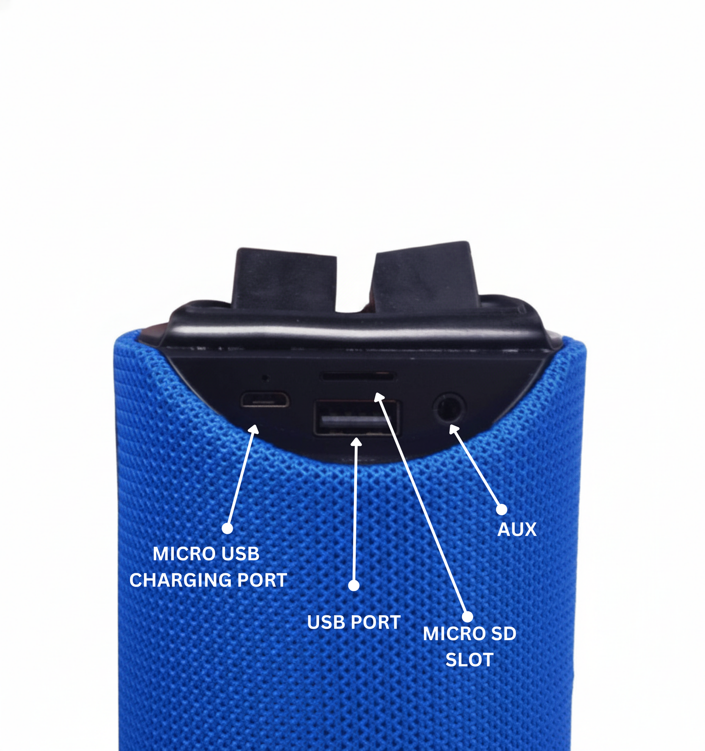 GeneCore Cylindro | 360° Portable Bluetooth Speaker with Power Bank & Multi-Input (USB/MicroSD/AUX)