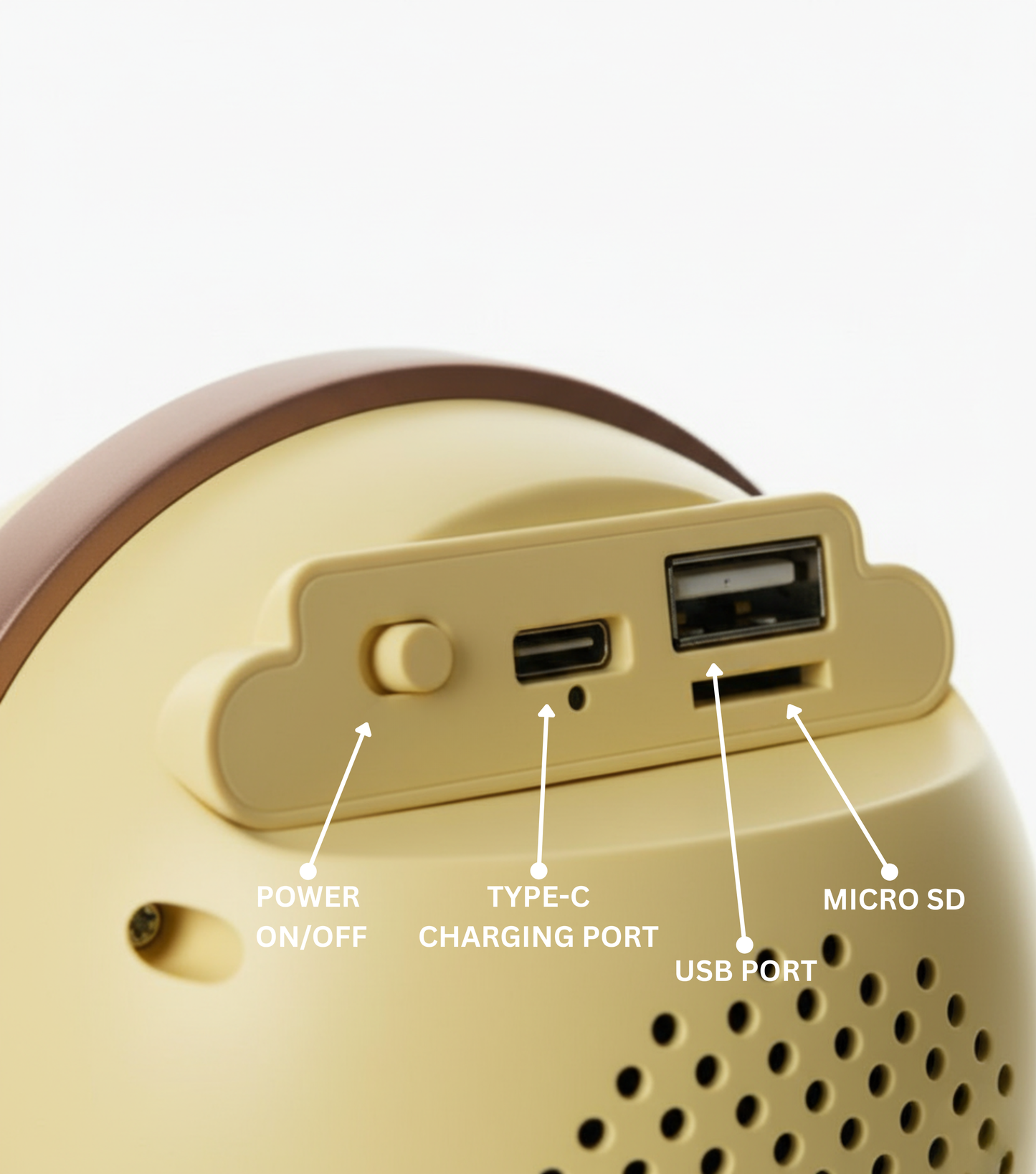 GeneCore AstroMuse | Bluetooth Astronaut Speaker with Ambient Halo Light, USB & MicroSD Playback